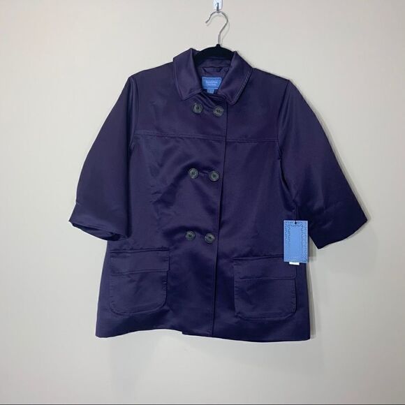 Simply Vera Vera Wang purple small jacket - Picture 10 of 11